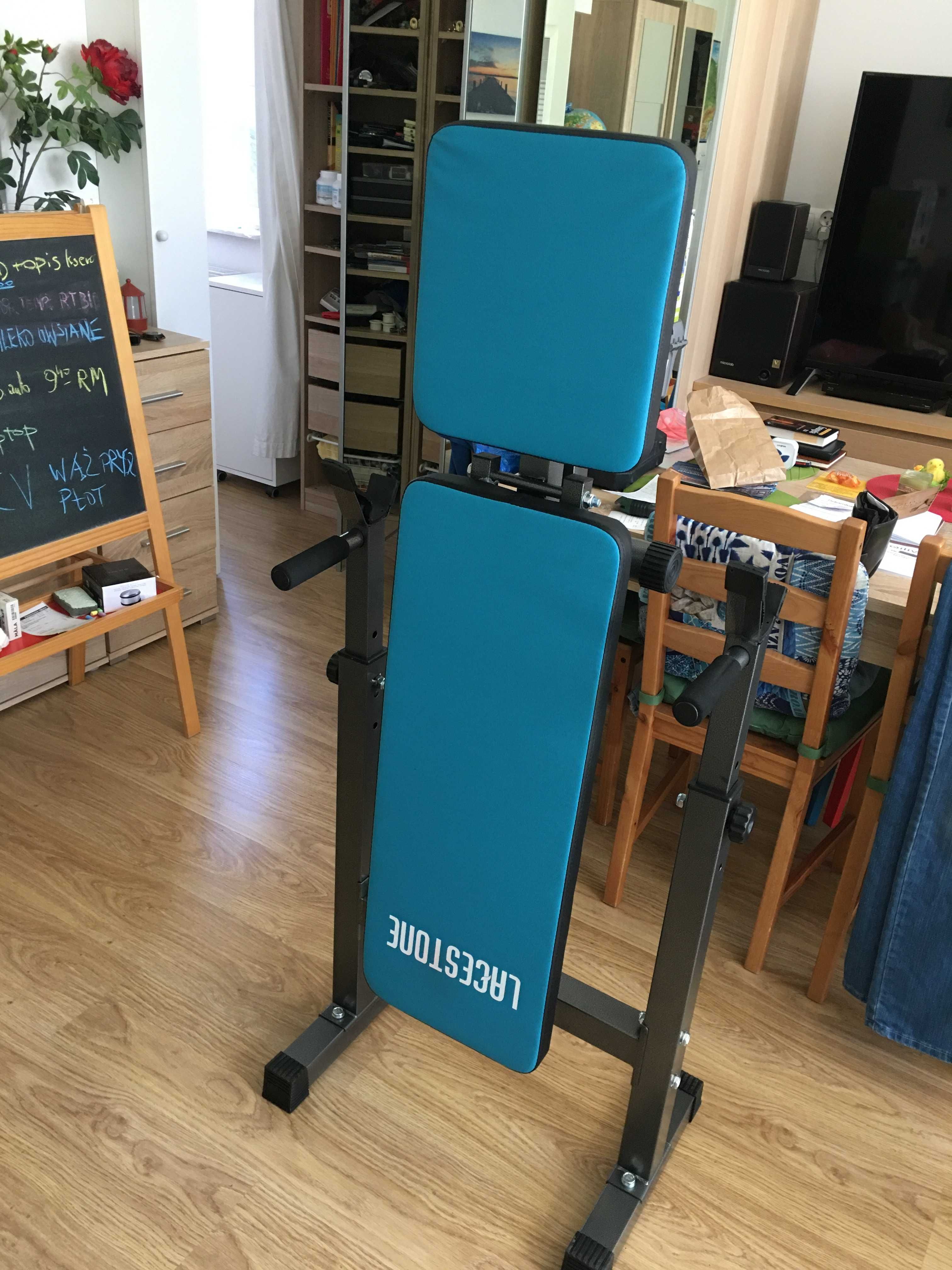 Ławka Treningowa Ławeczka Składana do Ćwiczeń Fitness Trening Siłowy