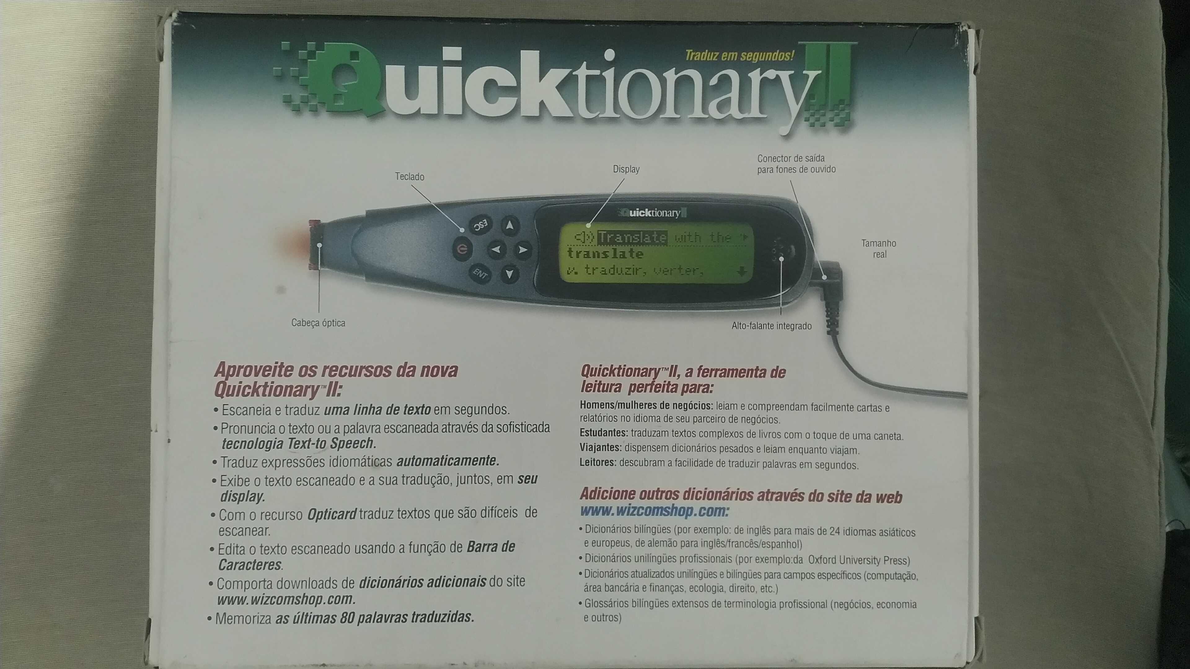 Quicktionary - Tradutor Inglês -Portugues  e Portugues  - Ingles