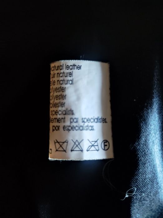 Casaco 100% em pele preto S