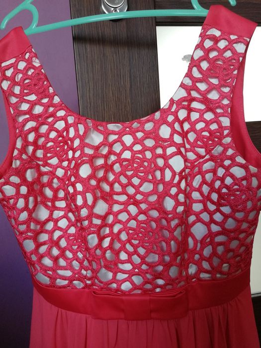 Sukienka dziewczęca damska rozmiar 38 malinowa