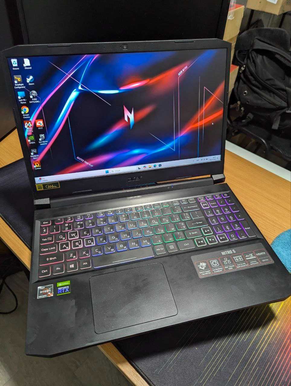 Ігровий ноутбук Acer Nitro RTX 3070 Ryzen 5 5600H 16GB DDR4