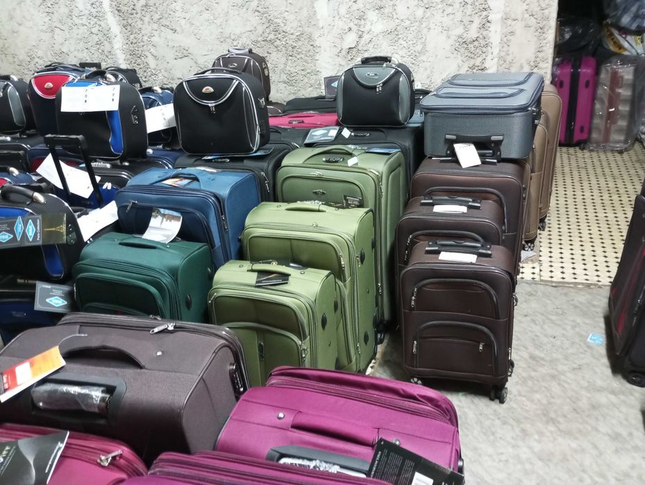 walizka duża xxl z grubej codury na 4 kołach podróżna