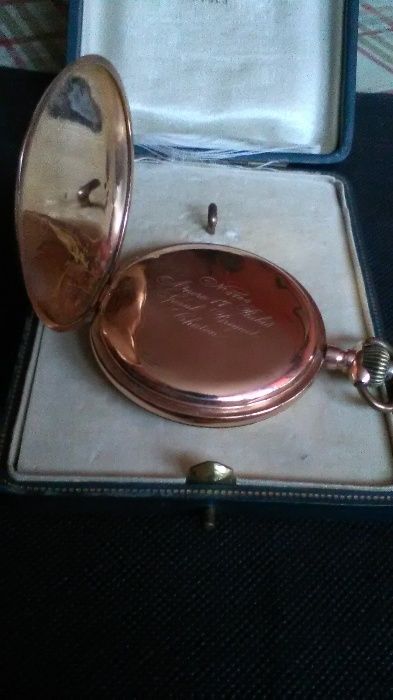 Zegarek kieszonkowy Złoto z Dewizką Spiral Breguet Chaton-Glashutte