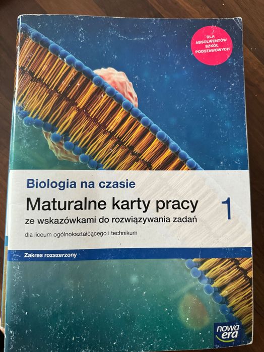 maturalne karty pracy do biologii zakres rozszerzony, kl.1