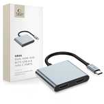 Tech-Protect Hb08 Hub Adapter 4In1 Type-C + Usb2.0 + 2 X Hdmi 4K 60Hz