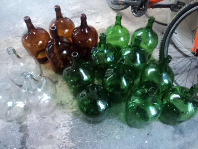 Garrafões em vidro-5 litros