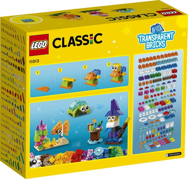 Конструктор LEGO Classic Прозорі кубики для творчості (11013) лего