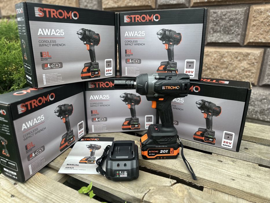 Акумуляторний гайковерт Stromo Awa 25 New