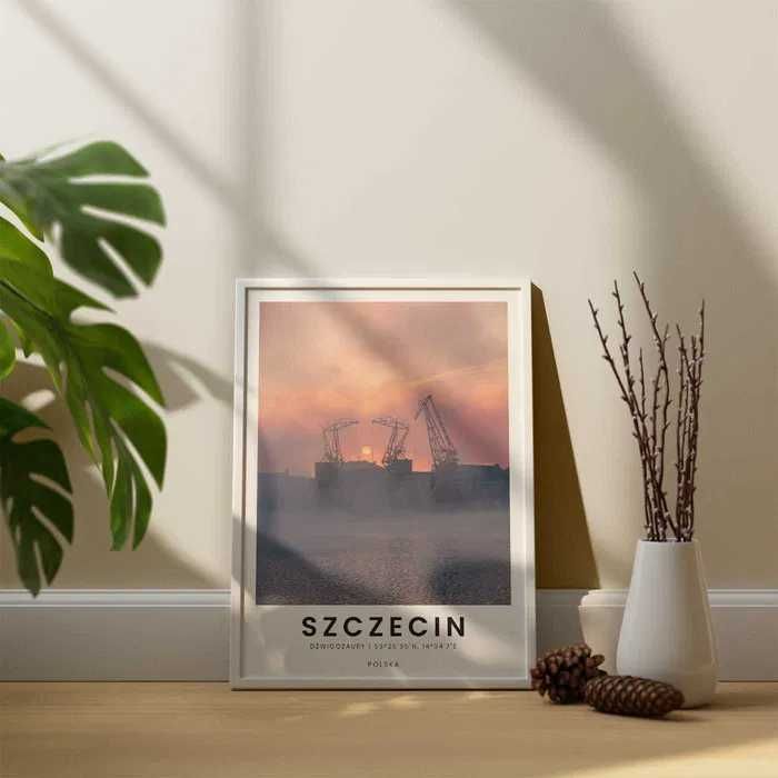 Plakat Szczecin "Dźwigozaury" 50x70cm