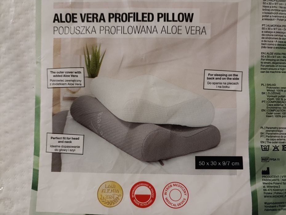 Poduszka profilowana Aloe Vera