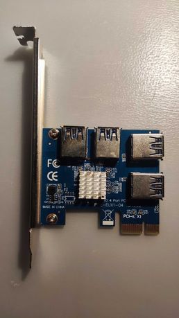 Adapter, splitter, Riser PCI-E 1x- 4x USB 3.0 ver. 002