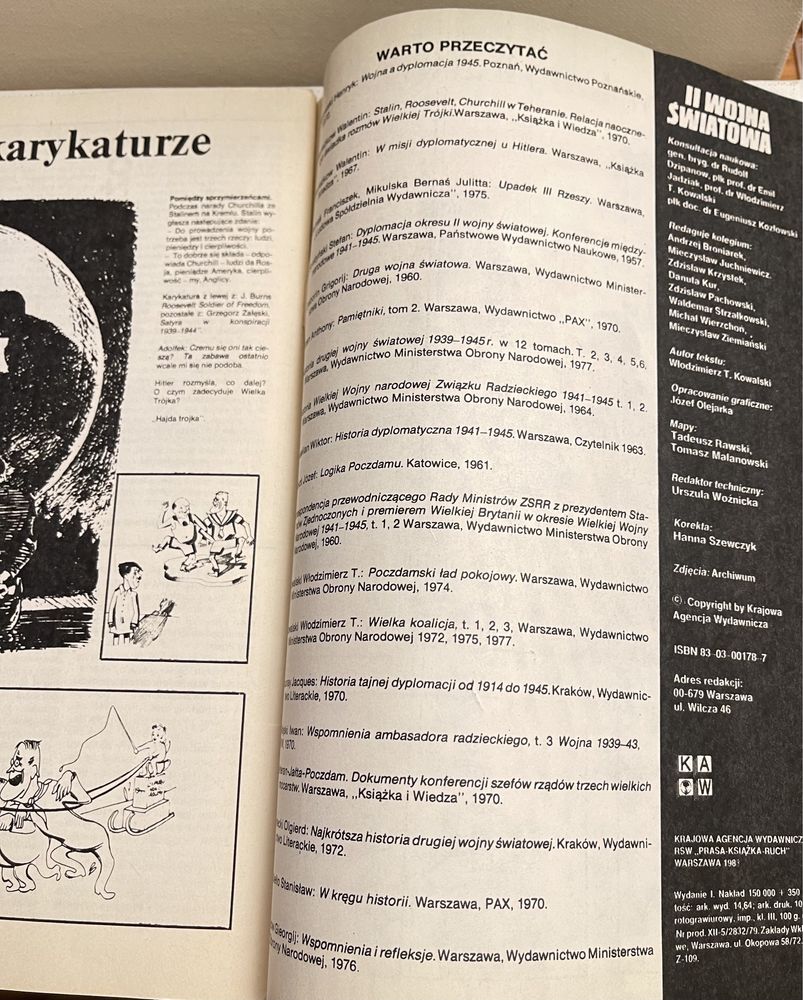 Stara gazeta czasopismo II wojna światowa wydanie KAW lata 80