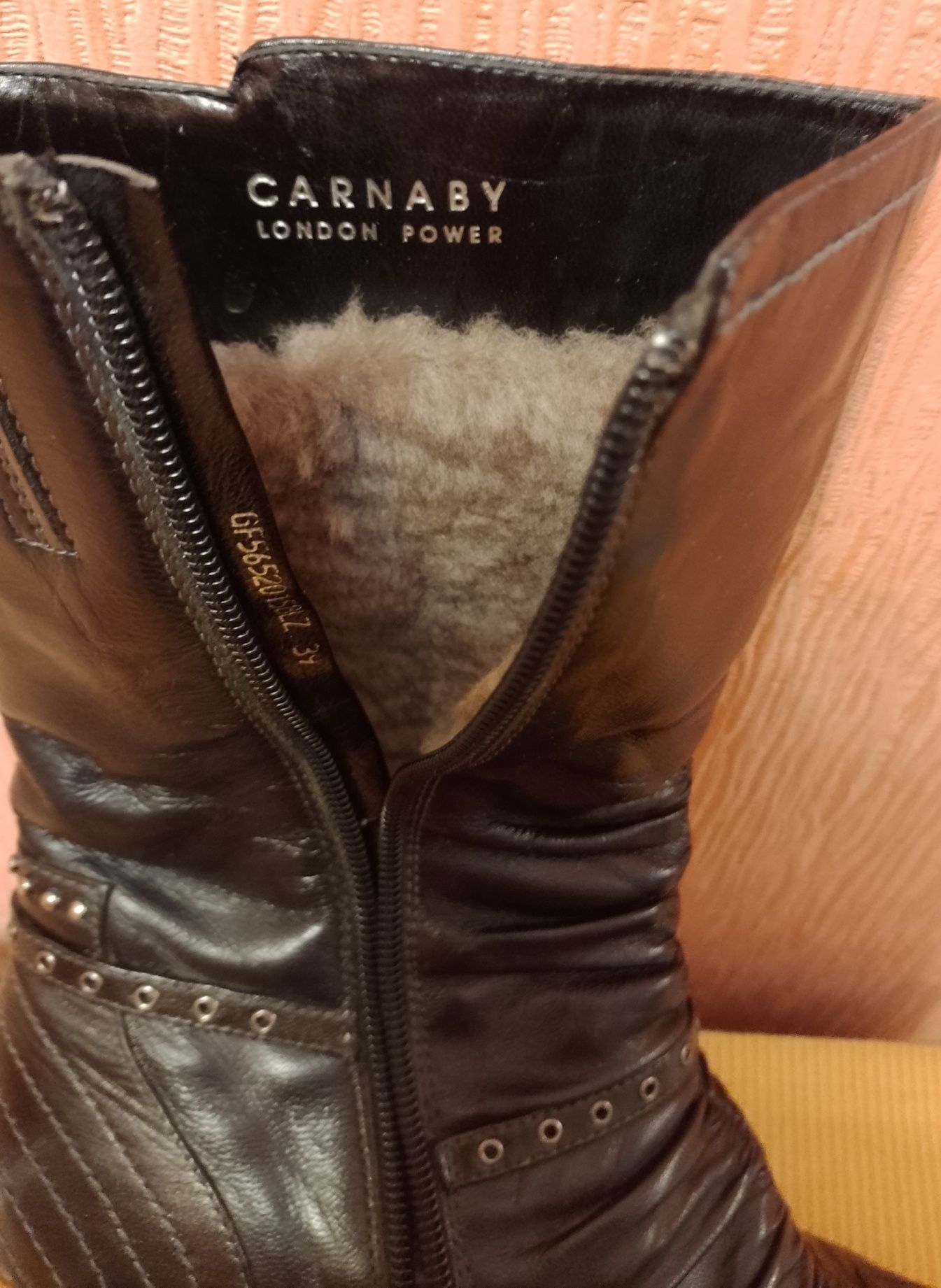 Зимние сапоги Carnaby, London, handmade, р.39