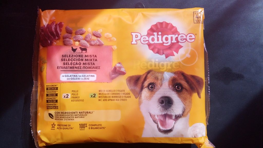 Pedigree saquetas gelatina