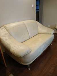 Meble skórzane - Skórzana sofa + fotel - 2 + 1