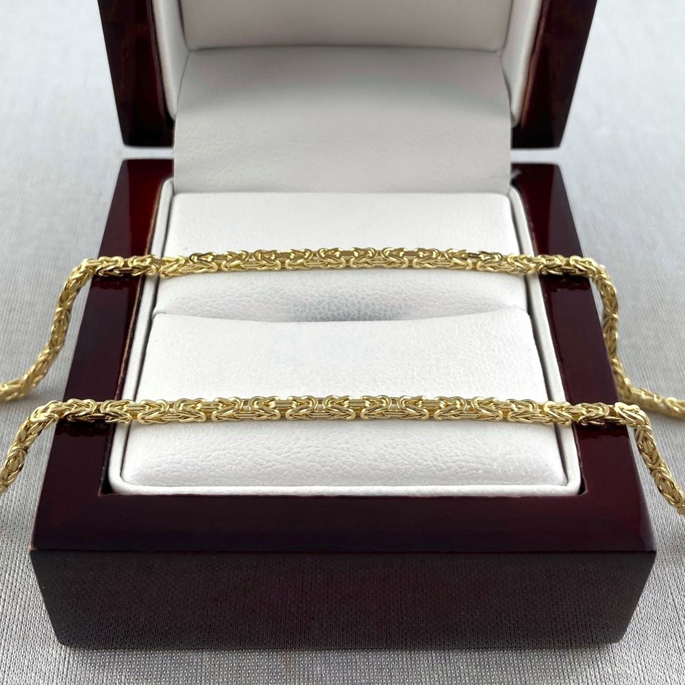 ZŁOTY łańcuszek splot KRÓLEWSKI "pełny" PR. 585 (14K) długość 50 cm