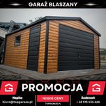 Garaż drewnopodobny 4x5m blaszany jednostanowiskowy garaze na wymiar