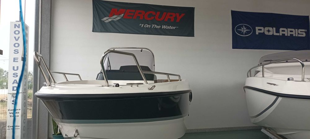 Barco QUICKSILVER Activ 455 open motor Mercury 50hp ELPT EFI    NOVO