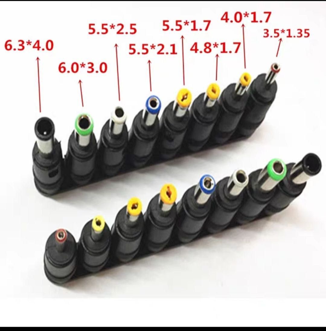 Комплект перехідників DC5.5х2.5 * 6.3х4.0 - 3.5х1.35 DC5.5x2.1*7.9x5.5