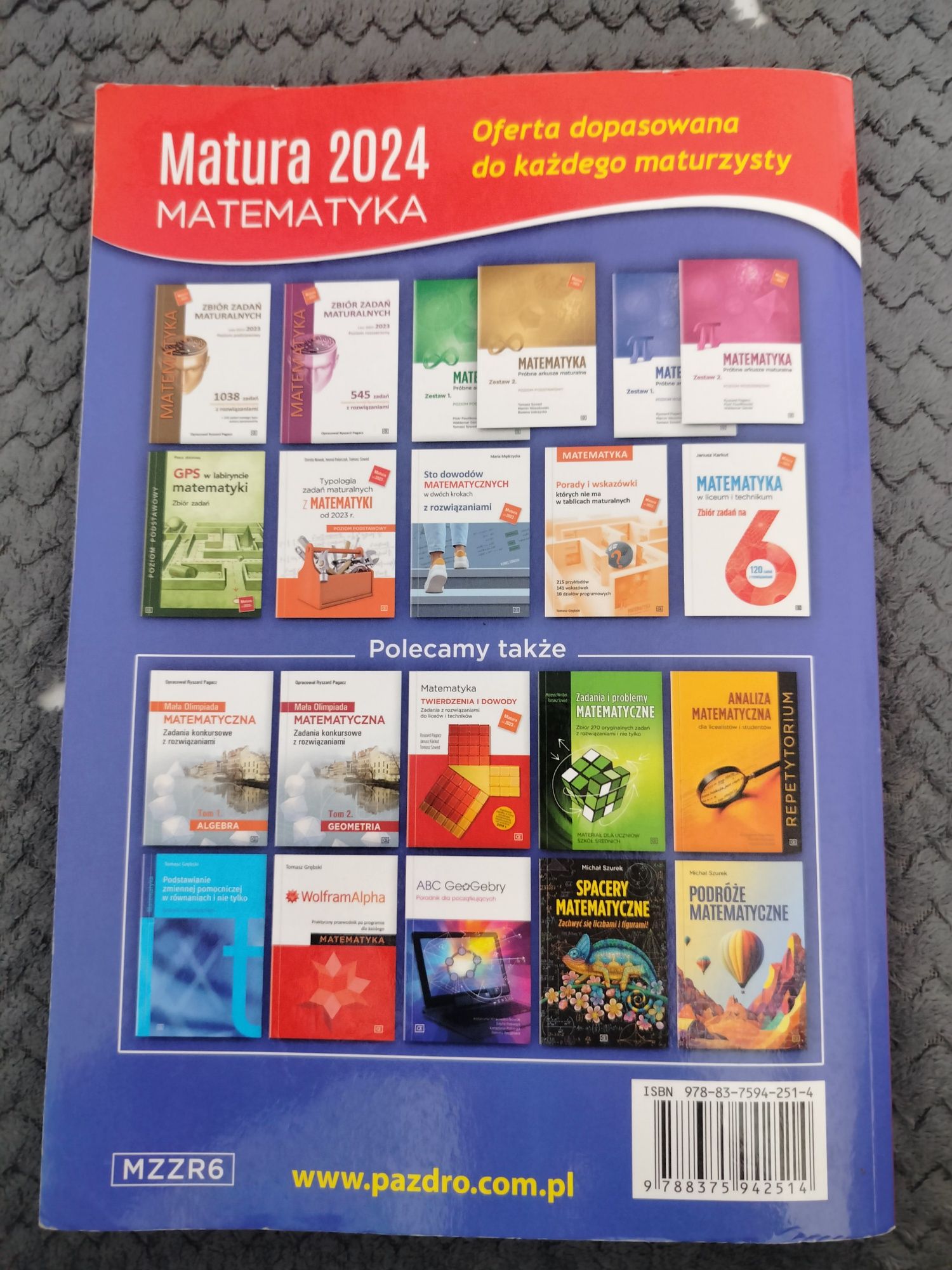 Zbiór zadań maturalnych matematyka rozszerzenie