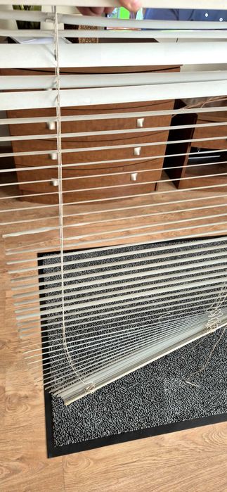 Żaluzje żeberkowe białe 2 sztuki