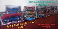 Fast & Furious escala 1/32 e 1/24 novos