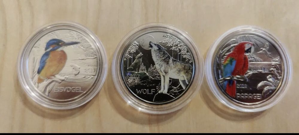 Moedas 3€ Austria coleção