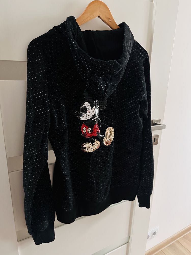 Bluza Mickey Mouse czarna w kropki