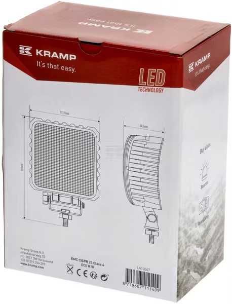 Lampa robocza LED, kwadratowa światło rozproszone 16 LED