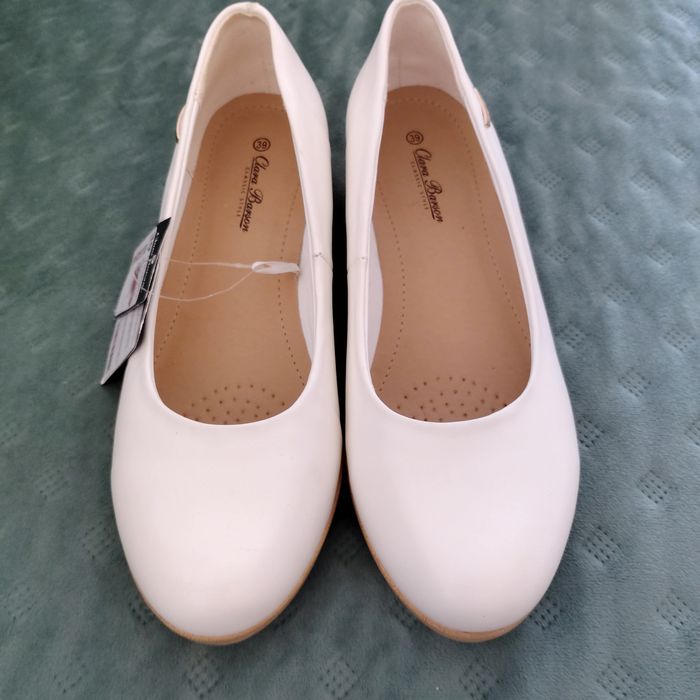 Baleriny 39 białe