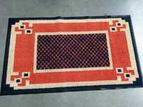 Dywan na gumie kolorowy 85x150cm czerwony granatowy jak wycieraczka