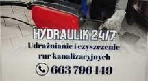Hydraulik-Udrażnianie rur Kanalizacji- 24/7 Montaż Wodno-Kanalizacji
