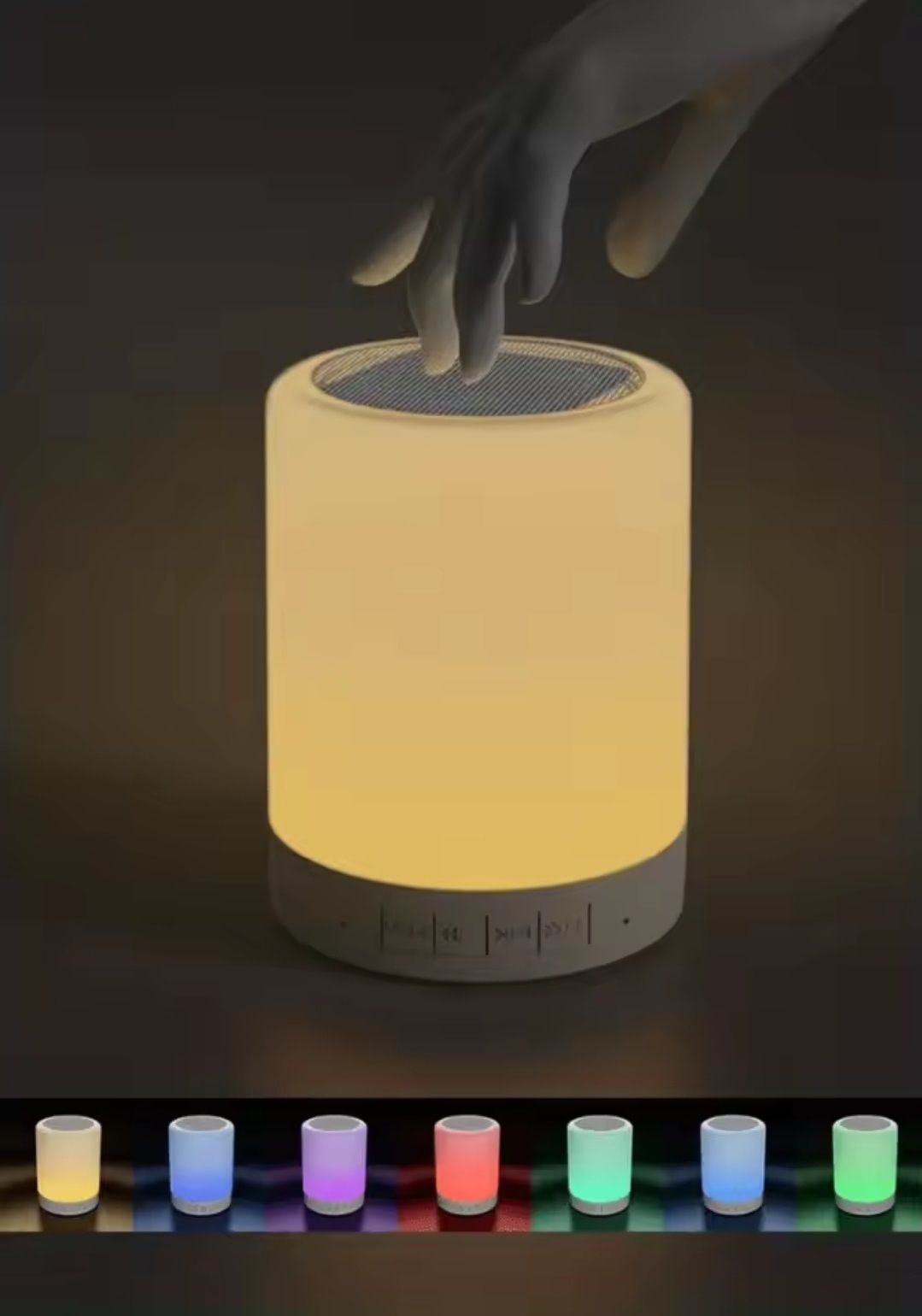 Lampka nocna głośnik Bluetooth dotyk dla dzieci
