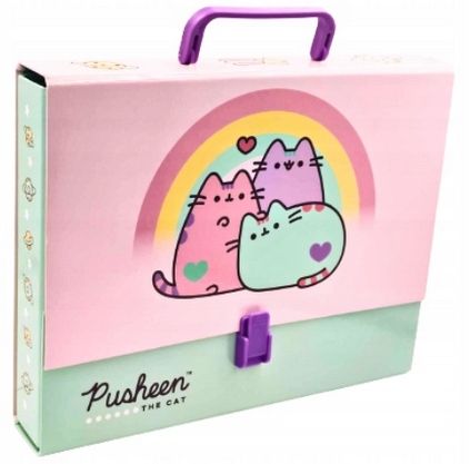 Kotek Pusheen Teczka Z Rączką A4 Dziecięca Organizer