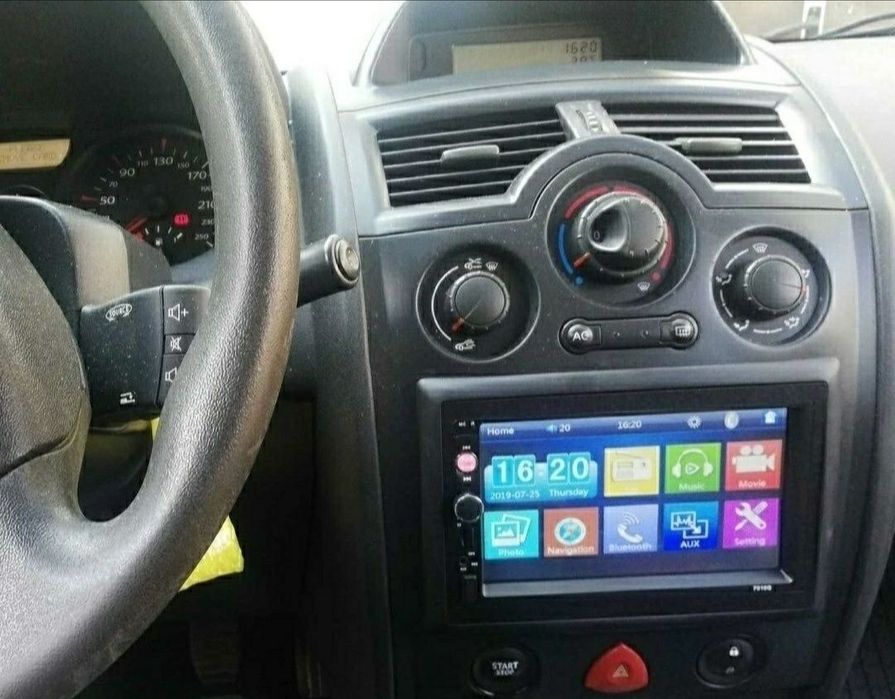 Radio 2 DIN Megane 2 + GPS + Carplay + Novos em caixa