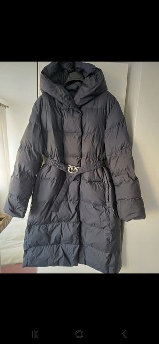 Kurtka Pinko płaszcz granatowy collirio