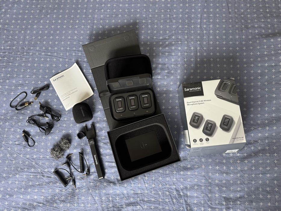 Saramonic Blink 500 Pro B2 + uchwyt reporterski + adapter do smartfona