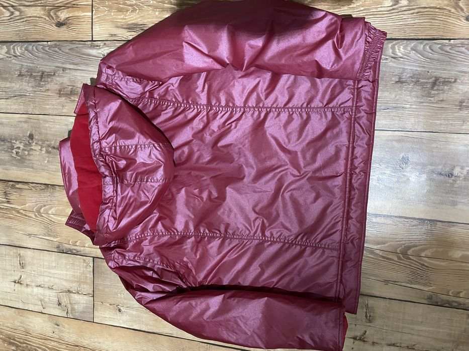 Kurtka damska w kokorze czerwonym ocieplana