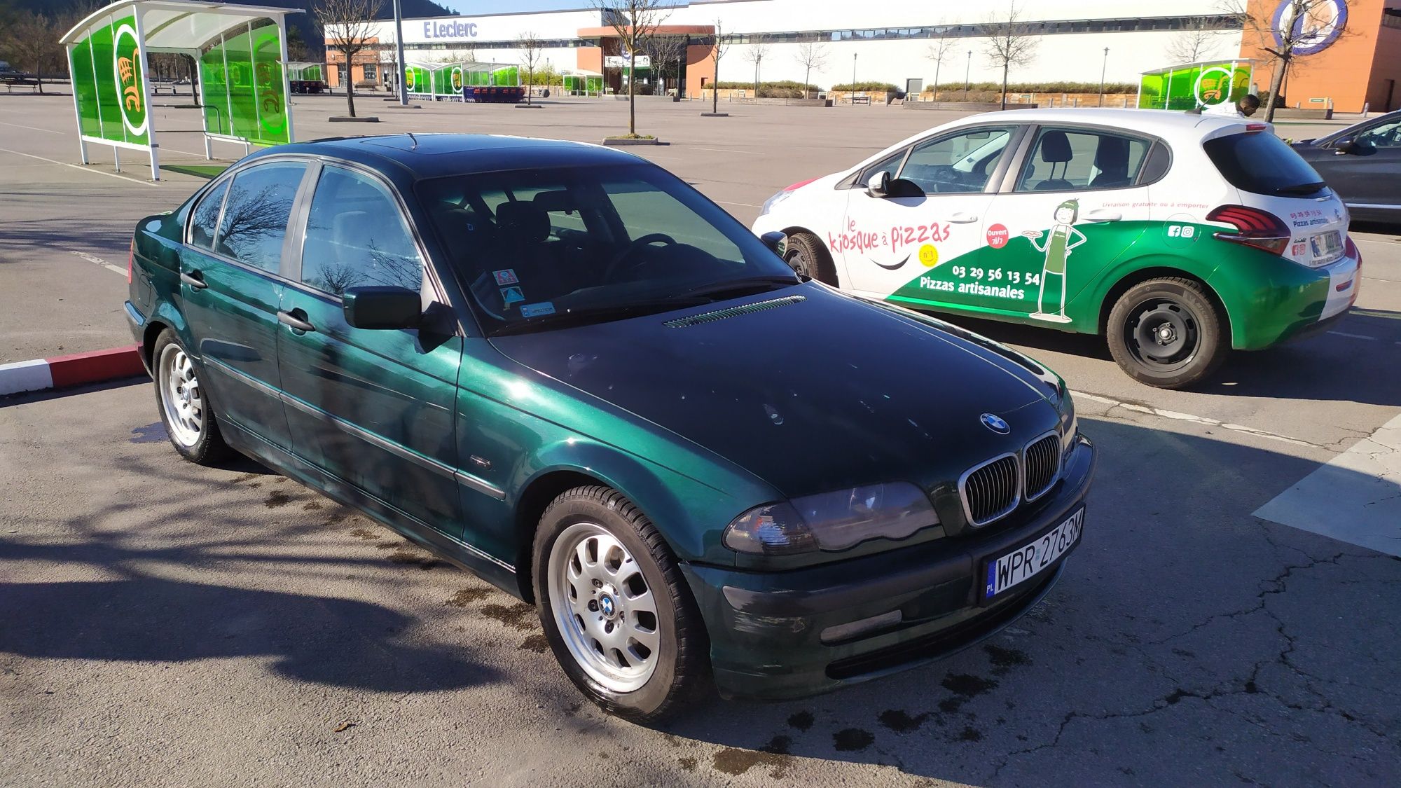 Maska, lampy, szyby  BMW E46 Farngruen przedlift.