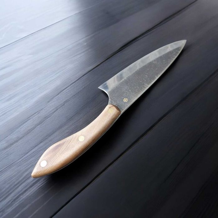 Кухонний шеф ніж зі сталі Х12МФ з чохлом, кухонный нож, шеф-нож