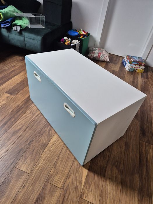 Ławka, skrzynia z pojemnikiem na zabawki IKEA Smastad