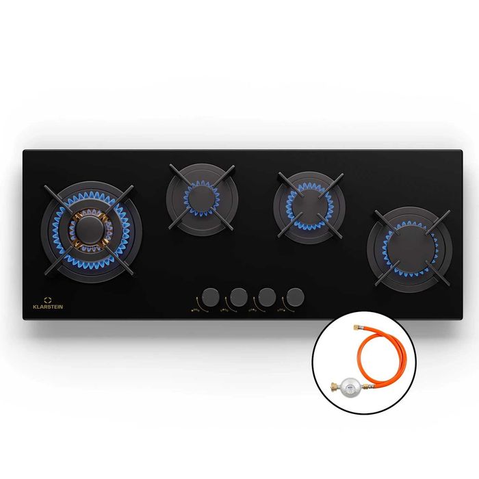 Газовая варочная плита Газова поверхня Klarstein Goldflame 4 Slim 90см