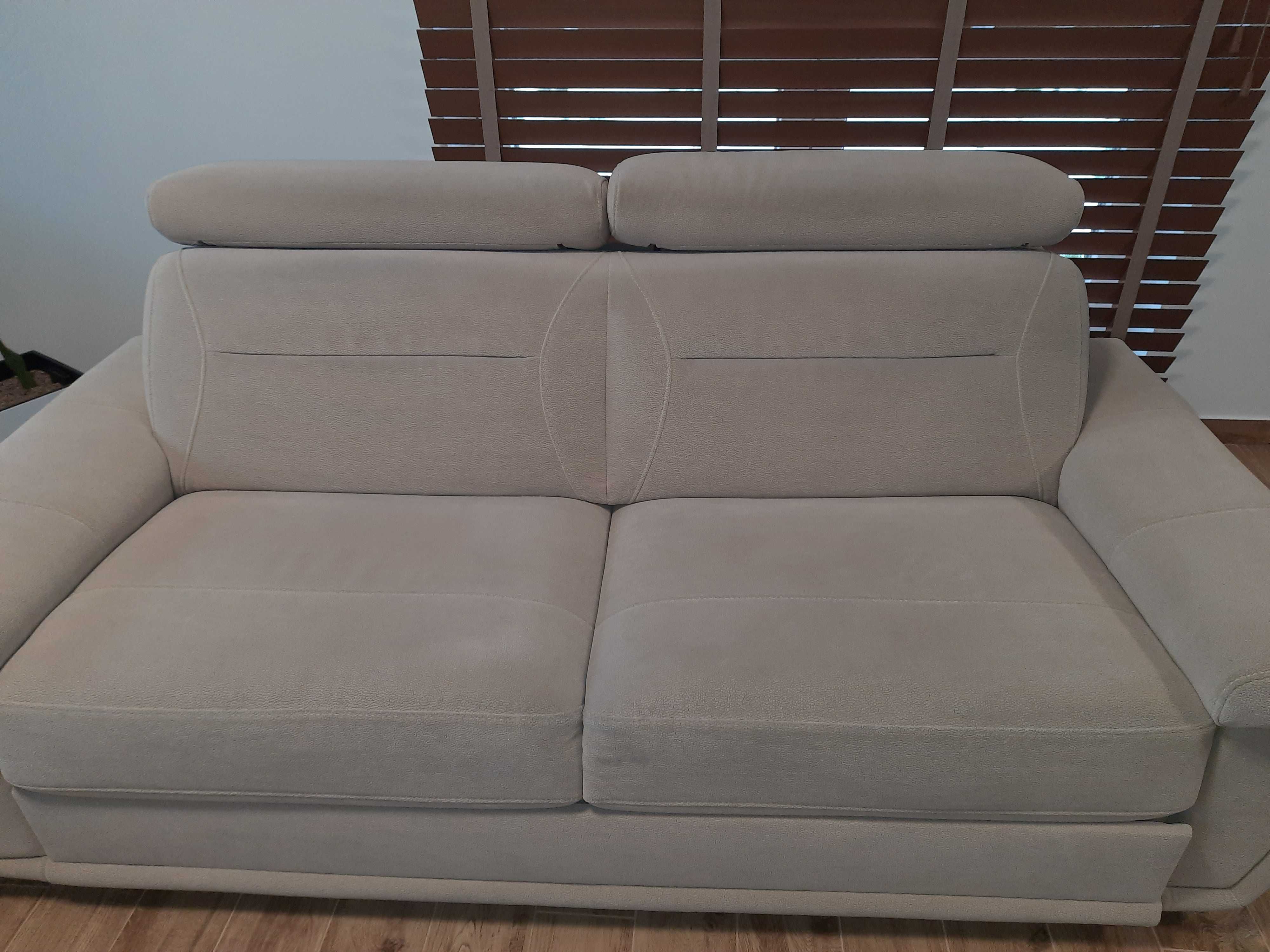 Sofa 3 osobowa funkcja spania tkanina Sahara  Soft Sofa Dąb naturalny