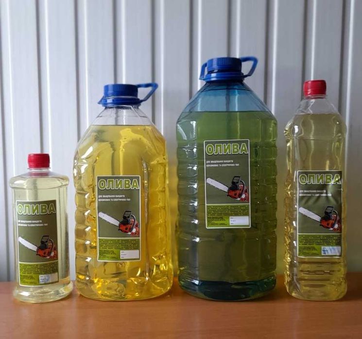 Масло для цепей, олива для змащування ланцюгів бензопил та електропил.