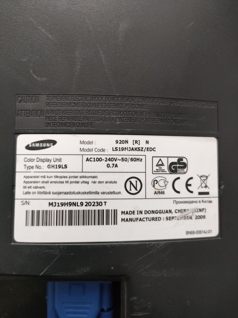 Monitor Samsung 920N