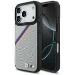 Etui Bmw M Tricolor Metal Logo Magsafe   Do Iphone 17 Pro Szary