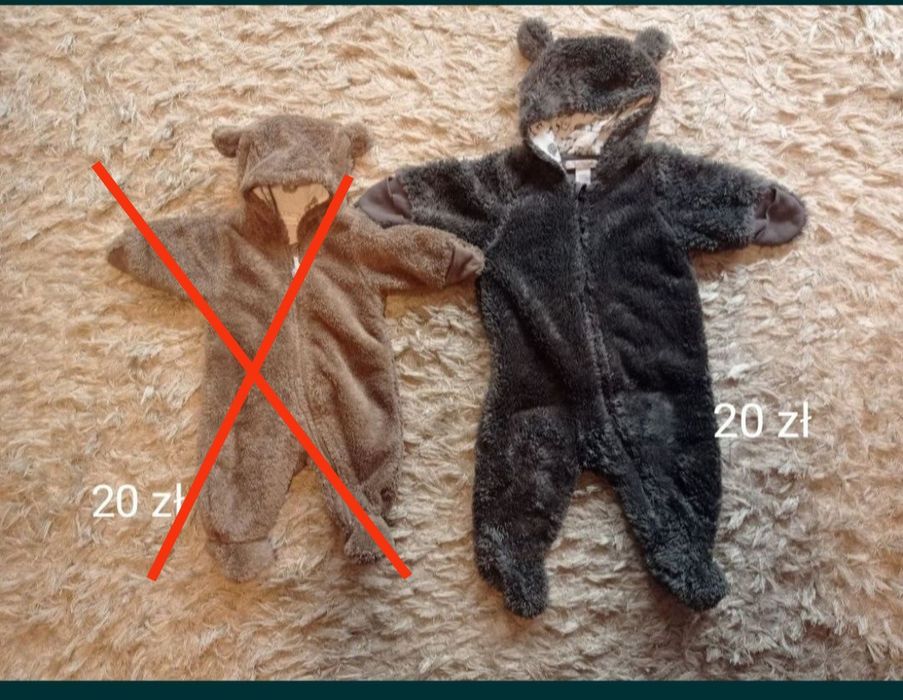 Kombinezon na zimę H&M, Lindex 2 szt. r.62