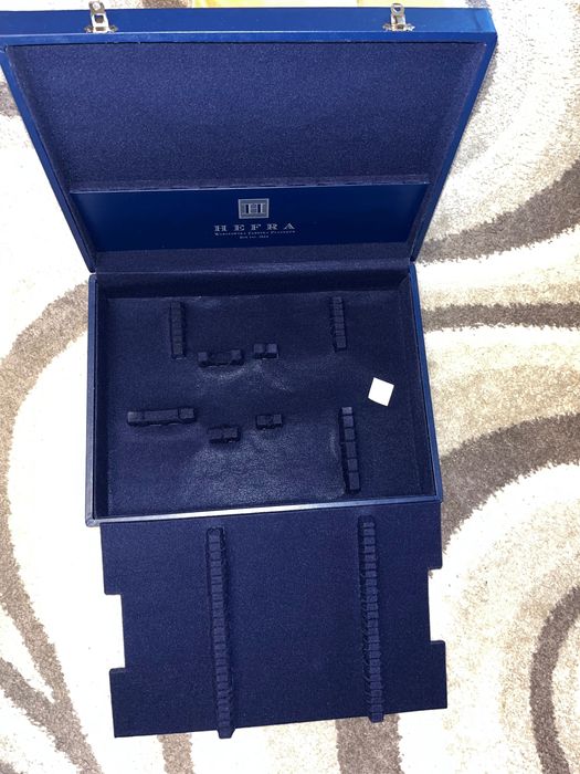 HEFRA - Kaseta/pudelko na sztućce 81 szt.Oryginalne.NOWE!Drewno