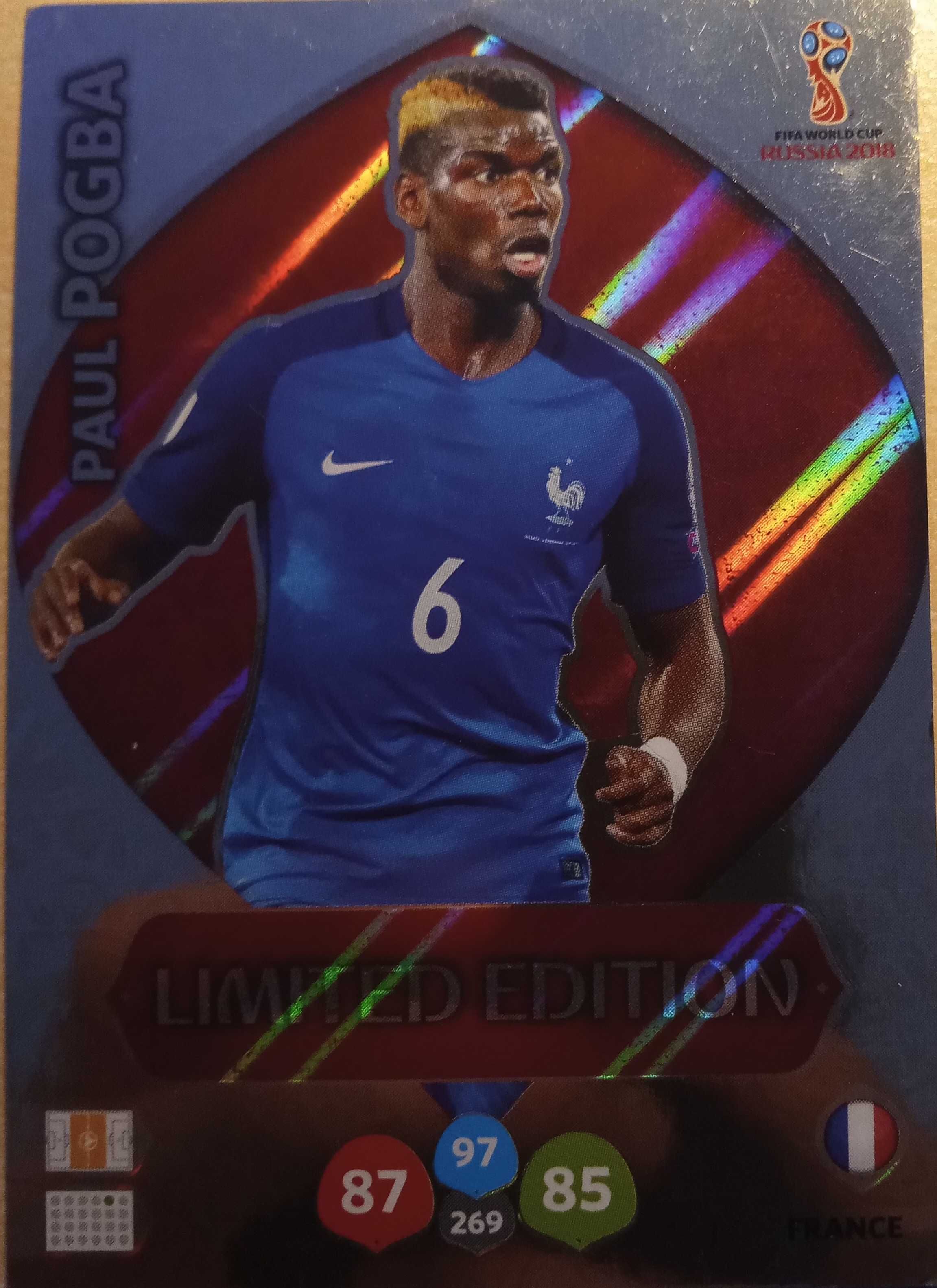 Karty piłkarskie Paul Pogba Limited Edition