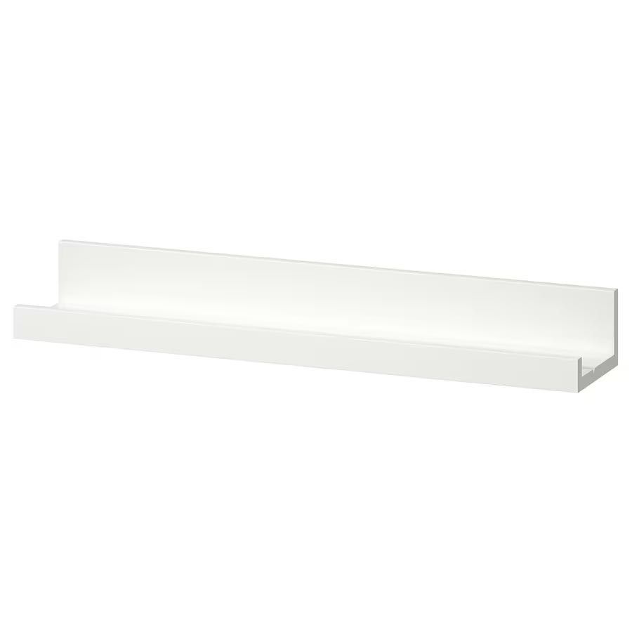 MOSSLANDA Półka na zdjęcia książki i nie tylko, biały, 55 cm - 2szt.